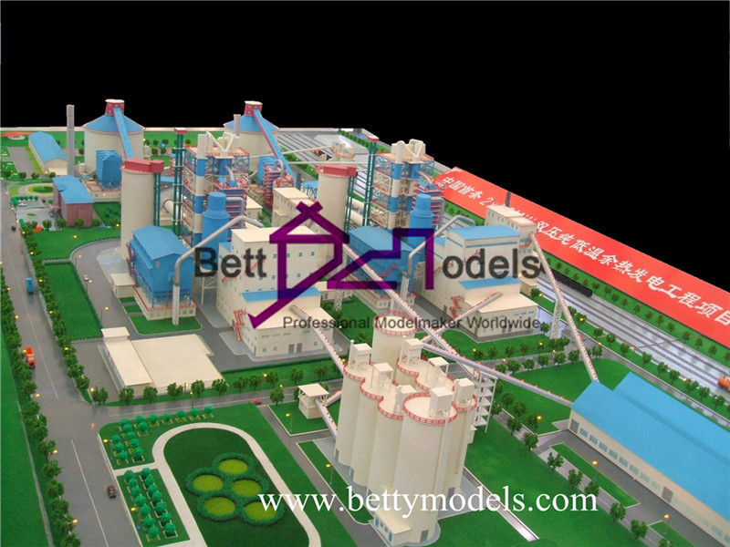 पावर स्टेशन स्केल औद्योगिक मॉडल